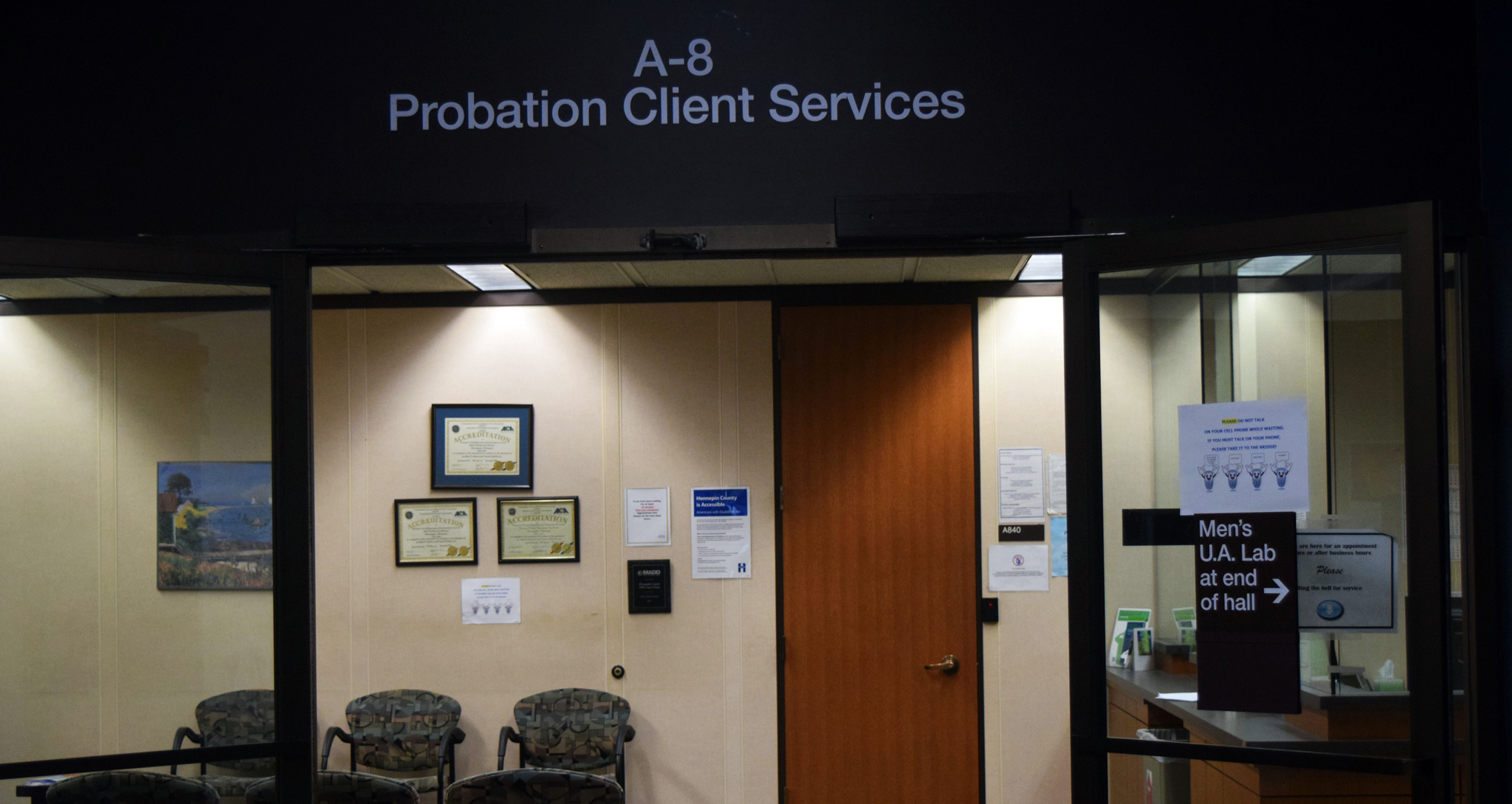 Probation office at Hennepin County