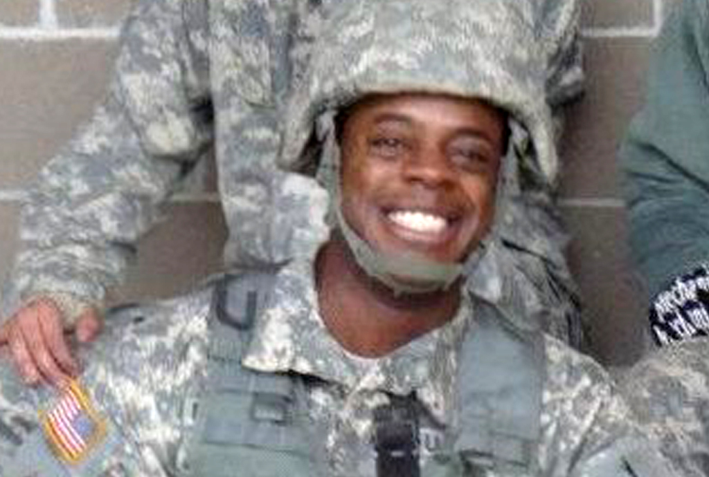 A young Tyrone Patterson in his Army uniform.