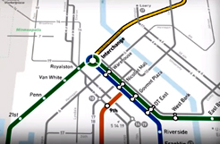 Map of the Blue Line Extension