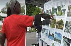 A man in the Minneapolis Greenway Project video